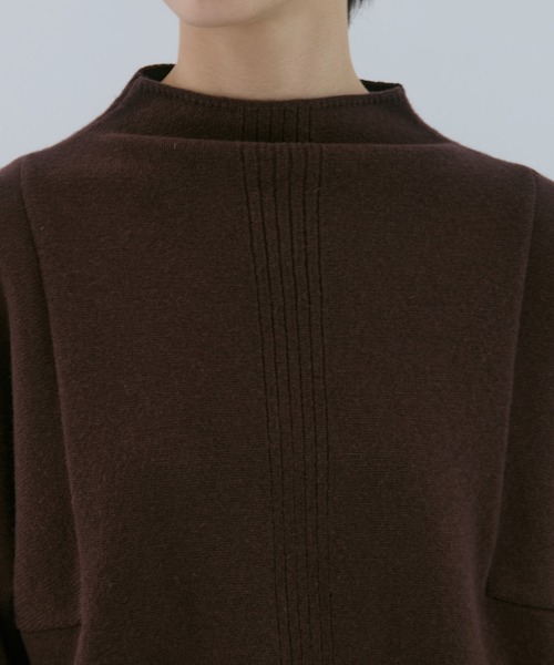WRAPINKNOT（ラッピンノット）の「【WRAPINKNOT/ラッピンノット】《STUDIOUS別注》 CASHMERE BOAT NECK KNIT/カシミアボートネックニット（ニット/セーター・レディース・ダークネイビー/アイボリー/ワイン・0）」の22枚目の写真