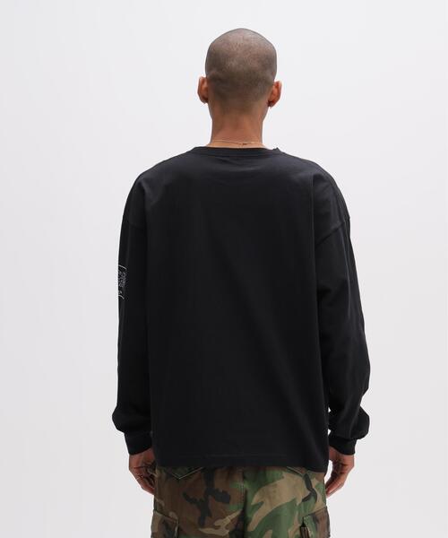 AVIREX(アヴィレックス)の「《WEB&DEPOT限定》STENCIL L/S T-SHIRT(Tシャツ/カットソー・メンズ・ホワイト/ブラック/オリーブ系・L/M/XL/2XL)」の9枚目の写真
