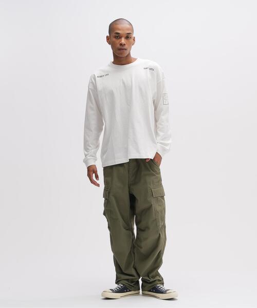 AVIREX(アヴィレックス)の「《WEB&DEPOT限定》STENCIL L/S T-SHIRT(Tシャツ/カットソー・メンズ・ホワイト/ブラック/オリーブ系・L/M/XL/2XL)」の13枚目の写真