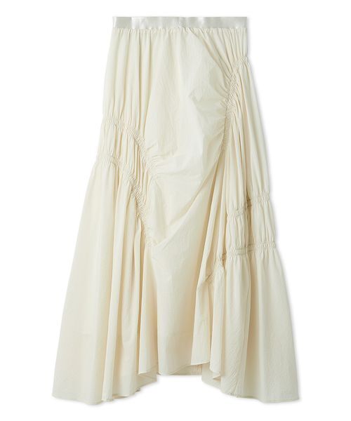 emmi(エミ)の「ギャザーディテールボリュームスカート(スカート・レディース・アイボリー/ブラック/シルバー・0/1)」の1枚目の写真