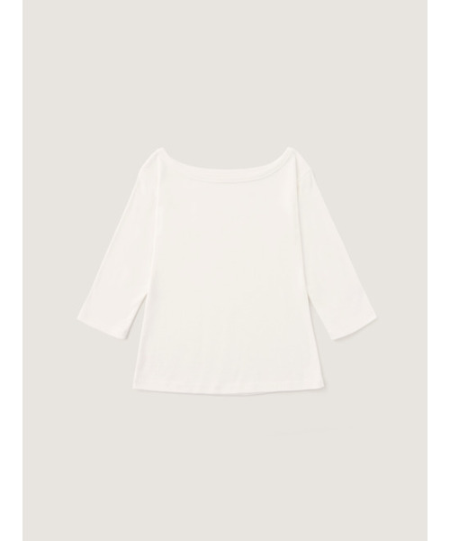SOOPUI(スープイ)の「Fluffy organic cotton boatneck tee in Ivory(Tシャツ/カットソー・レディース・その他・SMALL/MEDIUM)」の2枚目の写真