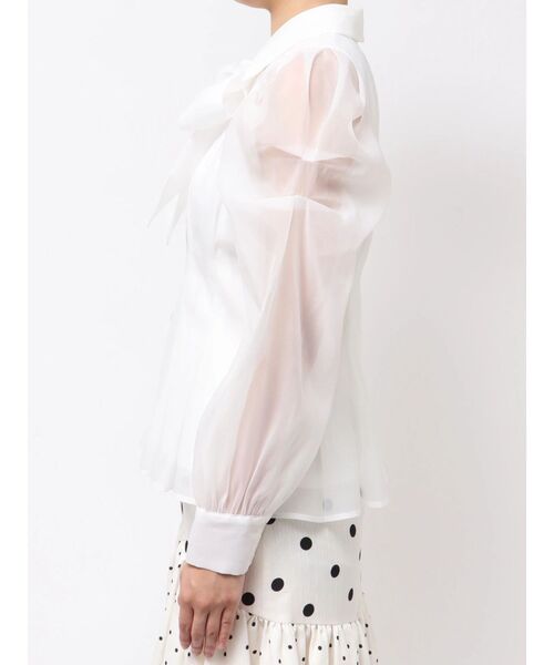2WAYボウタイタックペプラムブラウスⅡ