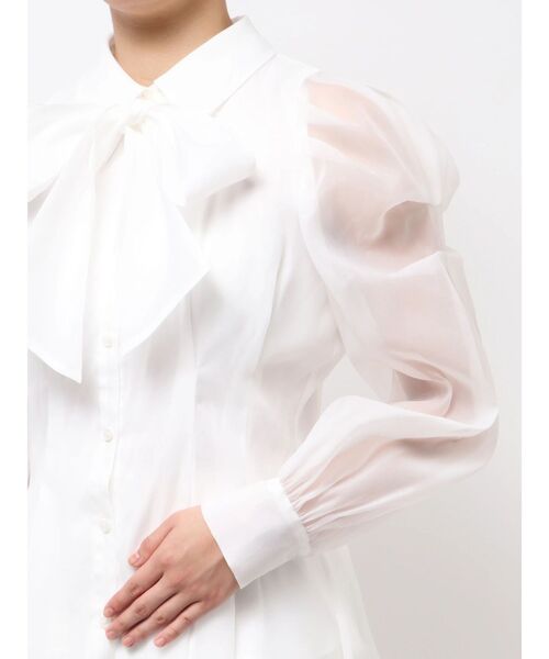 2WAYボウタイタックペプラムブラウスⅡ