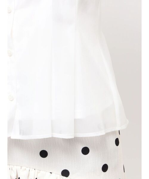 2WAYボウタイタックペプラムブラウスⅡ