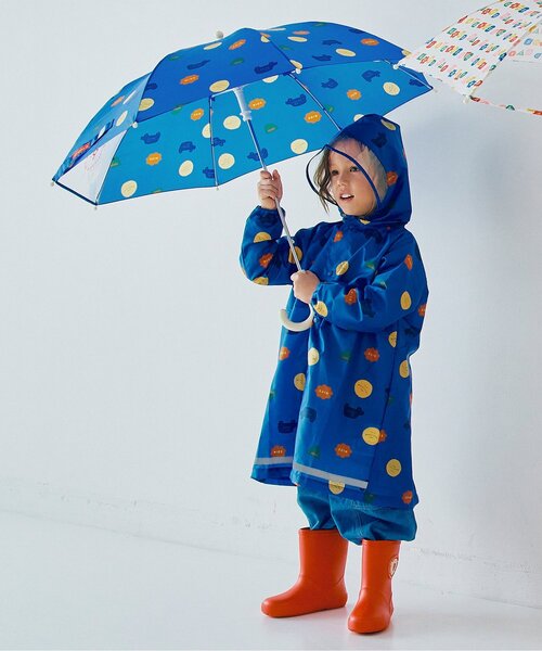 p.premier(ピードットプルミエ)の「雨の日がたのしい総柄アンブレラ(長傘・キッズ・ピンク/イエロー/アイボリー/ブルー・MEDIUM/SMALL)」の5枚目の写真