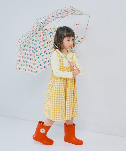 p.premier(ピードットプルミエ)の「雨の日がたのしい総柄アンブレラ(長傘・キッズ・ピンク/イエロー/アイボリー/ブルー・MEDIUM/SMALL)」の9枚目の写真