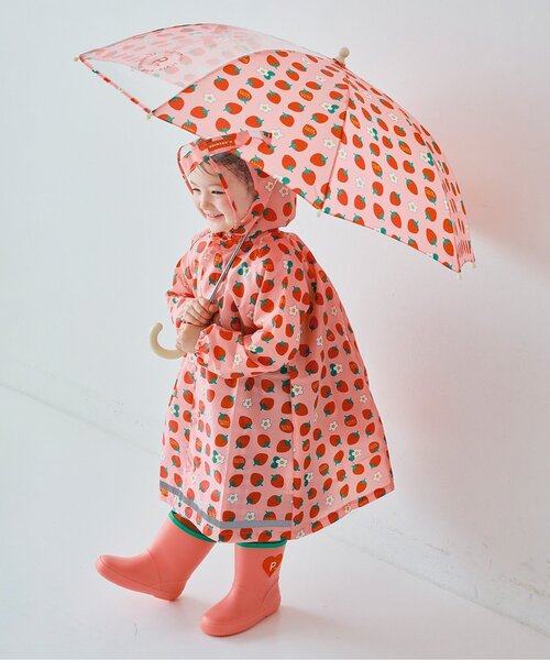 p.premier(ピードットプルミエ)の「雨の日がたのしい総柄アンブレラ(長傘・キッズ・ピンク/イエロー/アイボリー/ブルー・MEDIUM/SMALL)」の11枚目の写真