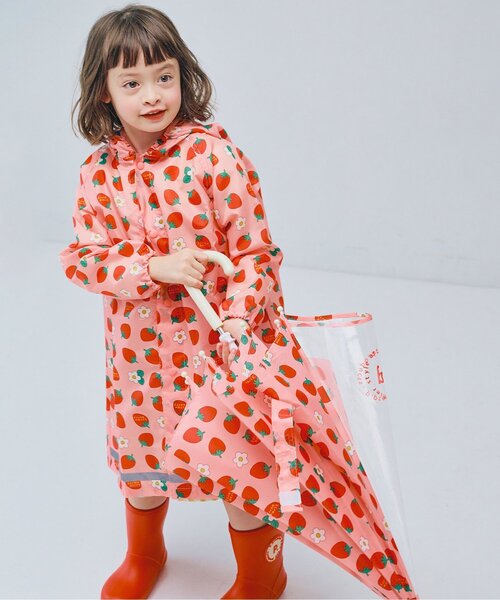 p.premier(ピードットプルミエ)の「雨の日がたのしい総柄アンブレラ(長傘・キッズ・ピンク/イエロー/アイボリー/ブルー・MEDIUM/SMALL)」の12枚目の写真