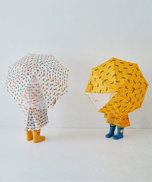 p.premier(ピードットプルミエ)の「雨の日がたのしい総柄アンブレラ(長傘・キッズ・ピンク/イエロー/アイボリー/ブルー・MEDIUM/SMALL)」の15枚目の写真