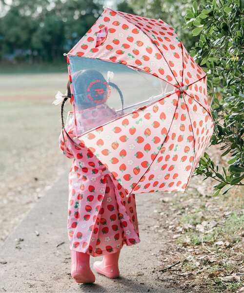 p.premier(ピードットプルミエ)の「雨の日がたのしい総柄アンブレラ(長傘・キッズ・ピンク/イエロー/アイボリー/ブルー・MEDIUM/SMALL)」の17枚目の写真