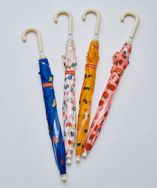 p.premier(ピードットプルミエ)の「雨の日がたのしい総柄アンブレラ(長傘・キッズ・ピンク/イエロー/アイボリー/ブルー・MEDIUM/SMALL)」の19枚目の写真