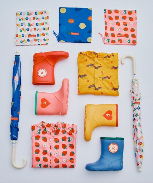 p.premier(ピードットプルミエ)の「雨の日がたのしい総柄アンブレラ(長傘・キッズ・ピンク/イエロー/アイボリー/ブルー・MEDIUM/SMALL)」の20枚目の写真