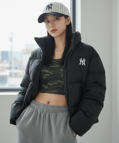 セール】【MLB KOREA/エムエルビーコリア】Basic Curve Padding Down