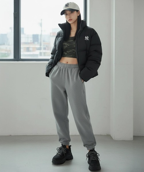 MLB Korea(エムエルビーコリア)の「【MLB KOREA/エムエルビーコリア】Basic Curve Padding Down JKT/ ベーシック カーブ パディング ダウンジャケット(ダウンジャケット/コート・メンズ・クリーム/ブラック/ライトピンク・S/M)」の7枚目の写真