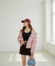 MLB Korea（エムエルビーコリア）の「【MLB KOREA/エムエルビーコリア】Basic Curve Padding Down JKT/ ベーシック カーブ パディング ダウンジャケット（ダウンジャケット/コート）」