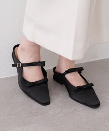 natural couture | ダブルリボンミュール(その他シューズ)