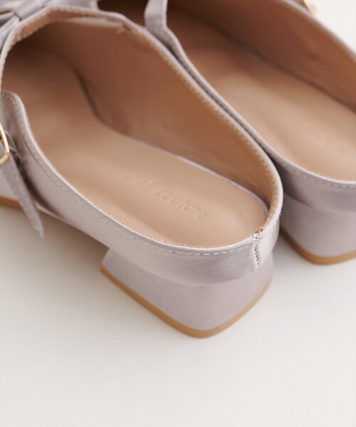 natural couture（ナチュラルクチュール）の「ダブルリボンミュール（その他シューズ・レディース・サックスブルー/ブラック/ベージュ・LARGE/MEDIUM）」の5枚目の写真