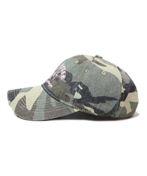 GALLIS ADDICTION（ガリスアディクション）の「GA WASH CAMO CAP（キャップ・メンズ・ピンク/グリーン・FREE）」の3枚目の写真