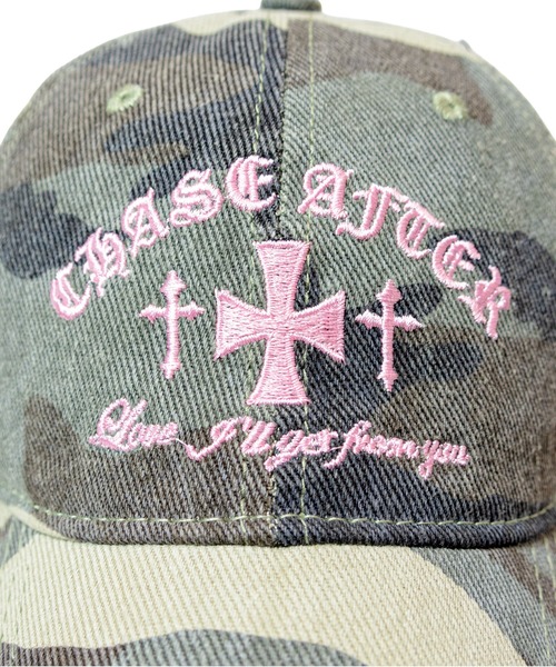 GALLIS ADDICTION（ガリスアディクション）の「GA WASH CAMO CAP（キャップ・メンズ・ピンク/グリーン・FREE）」の5枚目の写真