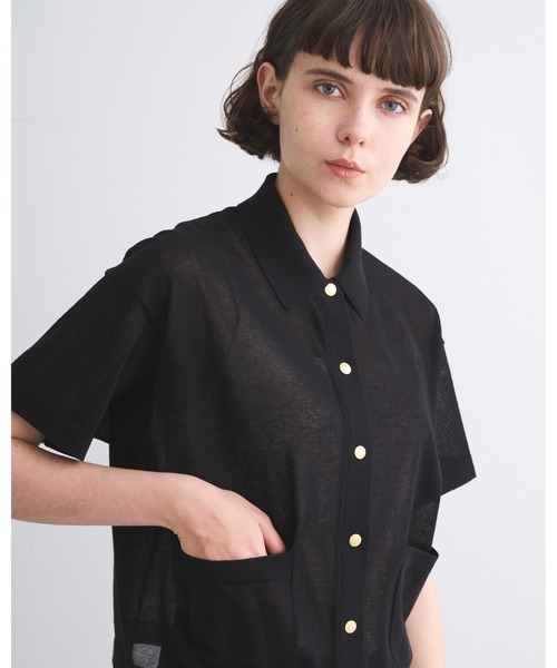 Traditional Weatherwear（トラディショナルウェザーウェア）の「ROMILLY S/S SHEER（ニット/セーター・レディース・カーキ/ホワイト/ブラック・XS/S）」の7枚目の写真