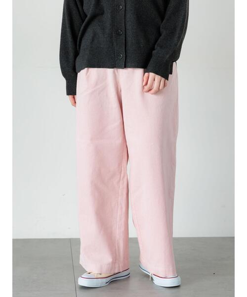 Lugnoncure(ルノンキュール)の「細コーデュロイタックワイドパンツ(その他パンツ・レディース・オフホワイト/ピンク/グレー・F)」の11枚目の写真