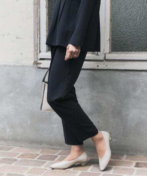 URBAN RESEARCH DOORS（アーバンリサーチドアーズ）の「ペプラムトップスセットアップ | セレモニー/オフィス/セットアップ/オケージョン/入卒式/お呼ばれ（セットアップ・レディース・ネイビー/ブラック・SMALL/MEDIUM）」の8枚目の写真