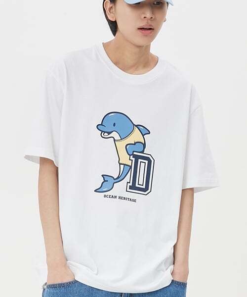 DOLPHIN WAVE APPAREL(ドルフィンウェーブアパレル)の「ドルフィン & イニシャルD Tシャツ(Tシャツ/カットソー・メンズ・その他・L/XL)」の1枚目の写真