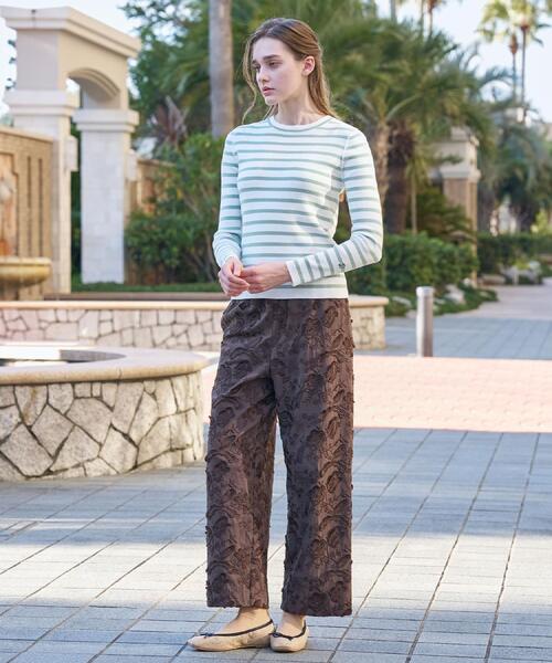 DRESSTERIOR(ドレステリア)の「【ウォッシャブル/ウエストゴム】コットンエンブロイダリー イージーパンツ(その他パンツ・レディース・ブラック/オフホワイト/ダークブラウン・34/36/38/40)」の19枚目の写真