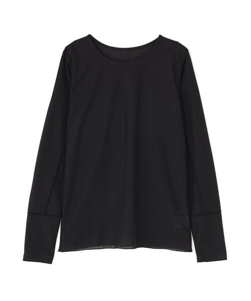 N.（N. Natural Beauty Basic）（エヌエヌナチュラルビューティーベーシック）の「シアーメロウカットソー（Tシャツ/カットソー・レディース・ブラック/オフホワイト/ブルー・ﾌﾘ-）」の5枚目の写真