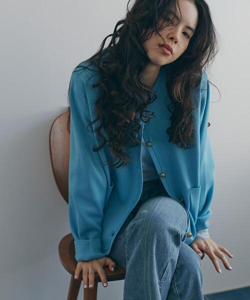 N.（N. Natural Beauty Basic）（エヌエヌナチュラルビューティーベーシック）の「シアーメロウカットソー（Tシャツ/カットソー・レディース・ブラック/オフホワイト/ブルー・ﾌﾘ-）」の10枚目の写真
