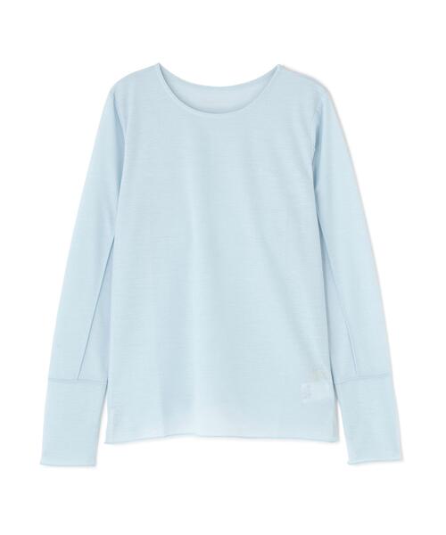 N.（N. Natural Beauty Basic）（エヌエヌナチュラルビューティーベーシック）の「シアーメロウカットソー（Tシャツ/カットソー・レディース・ブラック/オフホワイト/ブルー・ﾌﾘ-）」の12枚目の写真
