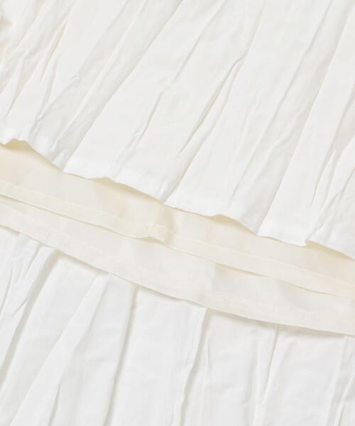 かぐれ（カグレ）の「コットンクリンクルスカート（スカート・レディース・オフホワイト/ブラック/グレー・FREE）」の13枚目の写真