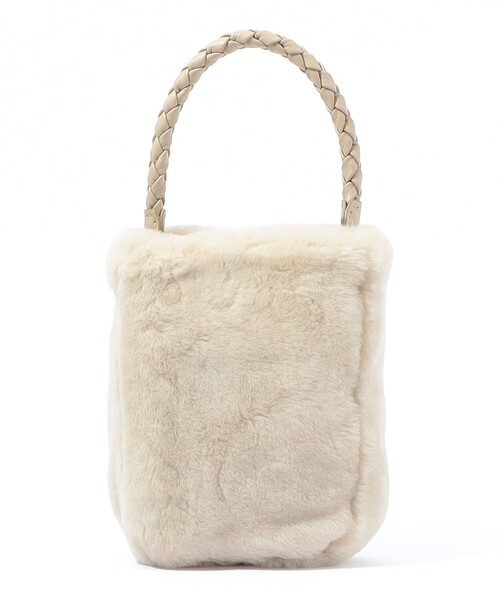 falorni(ファロルニ)の「FALORNI FUR SHOULDER バッグ(ショルダーバッグ・レディース・ダークカーキ/ライトベージュ・FREE)」の1枚目の写真