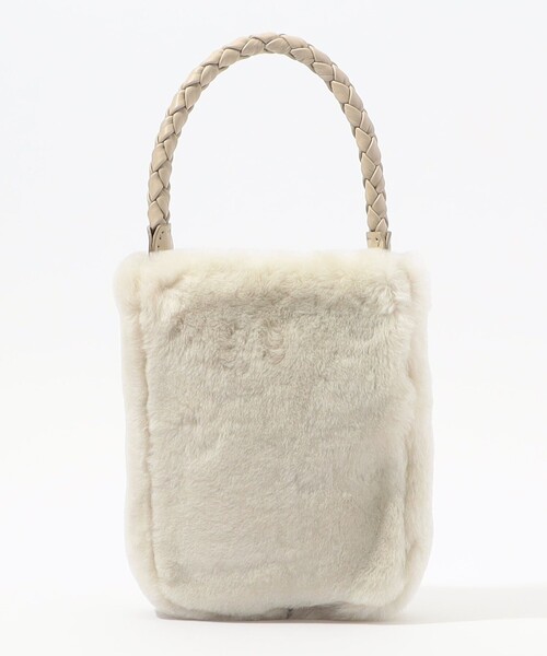 falorni(ファロルニ)の「FALORNI FUR SHOULDER バッグ(ショルダーバッグ・レディース・ダークカーキ/ライトベージュ・FREE)」の5枚目の写真