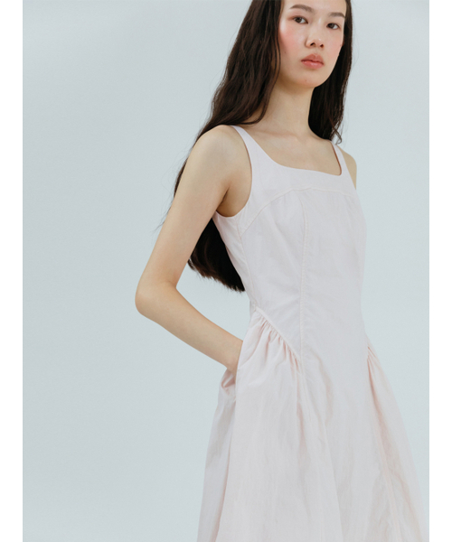 ETMON(エトモン)の「Volume Shirring Sleeveless Dress Pink(Tシャツ/カットソー・レディース・その他・S/M)」の1枚目の写真