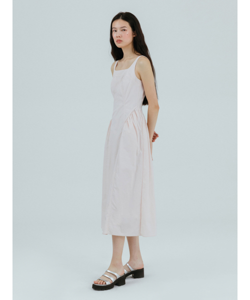 ETMON(エトモン)の「Volume Shirring Sleeveless Dress Pink(Tシャツ/カットソー・レディース・その他・S/M)」の4枚目の写真