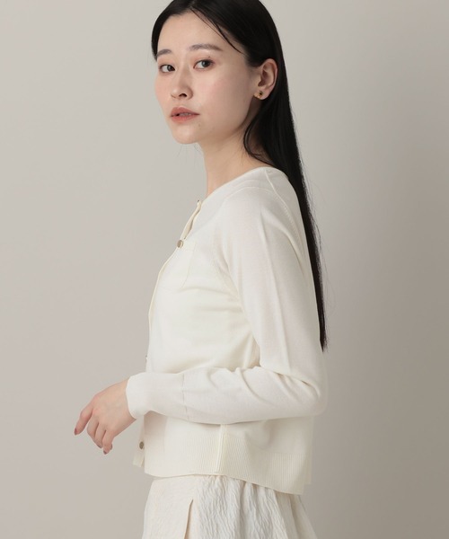 A part by（アパートバイ）の「HGポケットクルーカーディガン（カーディガン/ボレロ・レディース・イエロー系その他2/アイボリー/ネイビー・FREE）」の8枚目の写真