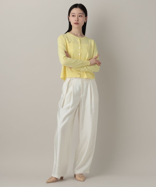 A part by（アパートバイ）の「HGポケットクルーカーディガン（カーディガン/ボレロ・レディース・イエロー系その他2/アイボリー/ネイビー・FREE）」の10枚目の写真