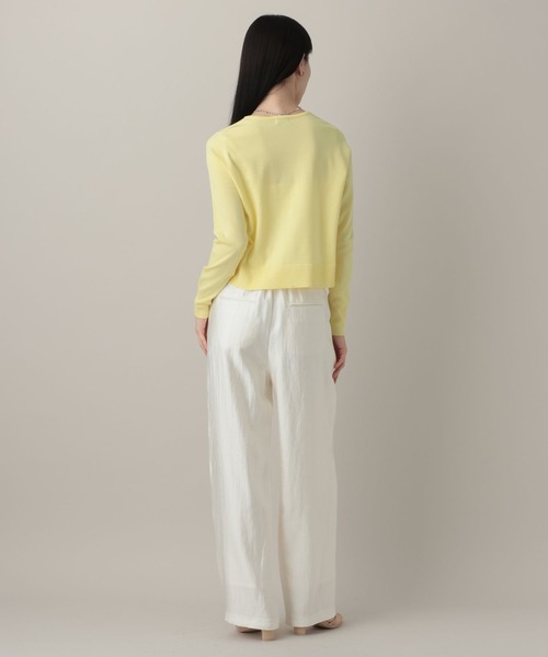 A part by（アパートバイ）の「HGポケットクルーカーディガン（カーディガン/ボレロ・レディース・イエロー系その他2/アイボリー/ネイビー・FREE）」の12枚目の写真
