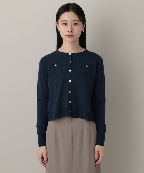 A part by（アパートバイ）の「HGポケットクルーカーディガン（カーディガン/ボレロ・レディース・イエロー系その他2/アイボリー/ネイビー・FREE）」の19枚目の写真