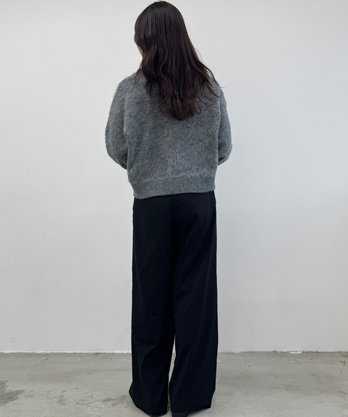 DAESE TOKYO（デセトウキョウ）の「『DAESE TOKYO/デセトウキョウ』モヘアクルーネックPO（ニット/セーター・レディース・オフホワイト/チャコールグレー・FREE）」の11枚目の写真