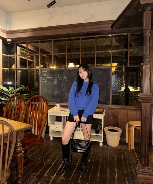 NICK&NICOLE(ニックアンドニコール)の「CRYSTAL POUND LEATHER BAG_BLACK(ショルダーバッグ・レディース・その他・ONE SIZE)」の12枚目の写真