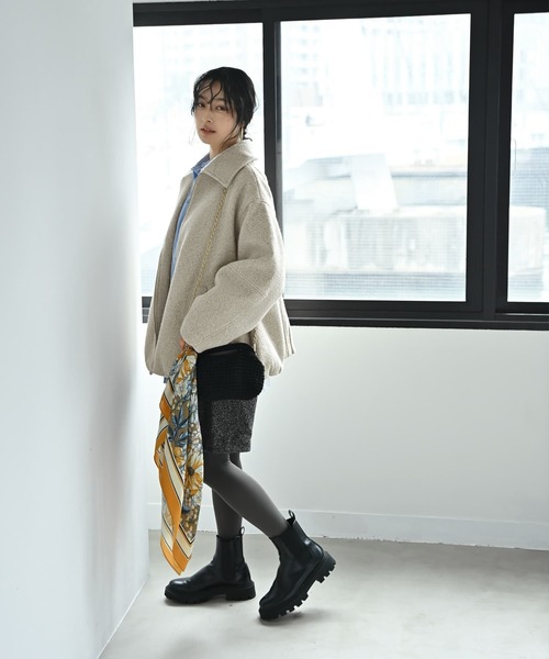 STYLE DELI(スタイルデリ)の「【BLK001】かぎ編みクラッチバッグ(クラッチバッグ・レディース・グリーン/ブラウン/ブラック・FREE)」の5枚目の写真