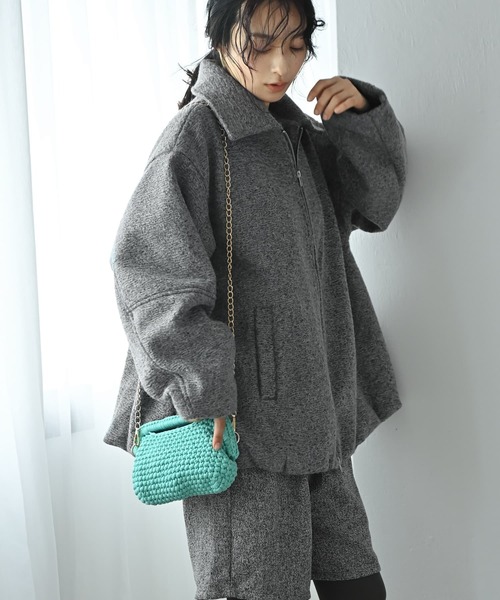 STYLE DELI(スタイルデリ)の「【BLK001】かぎ編みクラッチバッグ(クラッチバッグ・レディース・グリーン/ブラウン/ブラック・FREE)」の6枚目の写真