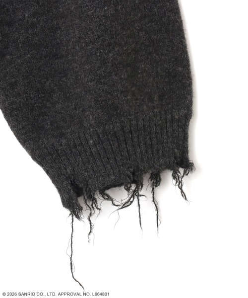 Kuromi（クロミ）の「atmos pink x KUROMI Knit Top / アトモスピンク クロミ ニット トップ 【SP】（ニット/セーター・レディース・ブラック・FREE）」の5枚目の写真