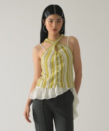 Ray BEAMS | マルチストライプ ニット キャミソール(キャミソール)