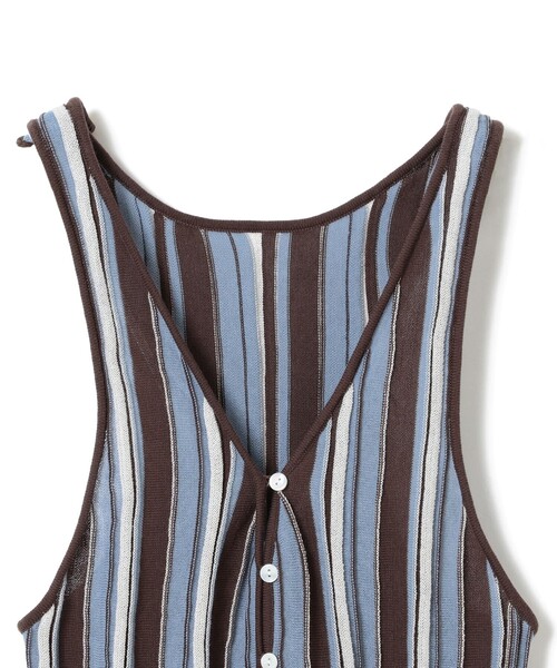 Ray BEAMS（レイビームス）の「マルチストライプ ニット キャミソール（キャミソール・レディース・ブルー/イエロー・ONE SIZE）」の14枚目の写真