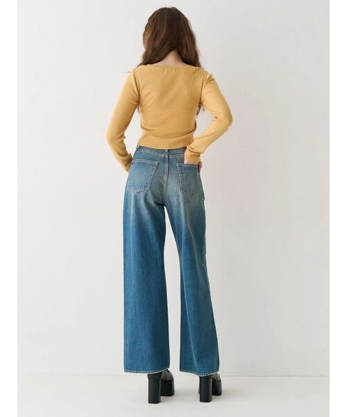 EVRIS（エヴリス）の「リボンデザインニットトップス（ニット/セーター・レディース・ブラック/グレー/イエロー・FREE）」の10枚目の写真