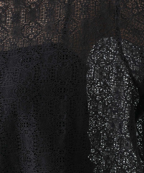 Elura（エルーラ）の「ボートネックレースプルオーバー/655727（Tシャツ/カットソー・レディース・ブラック/ホワイト・FREE）」の17枚目の写真