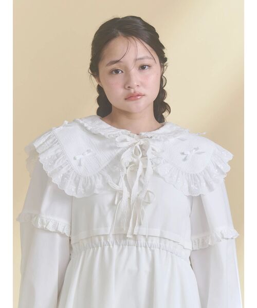 merry jenny(メリージェニー)の「remakish big collar(付け襟・レディース・ラベンダー/ピンク/オフホワイト・FREE)」の13枚目の写真